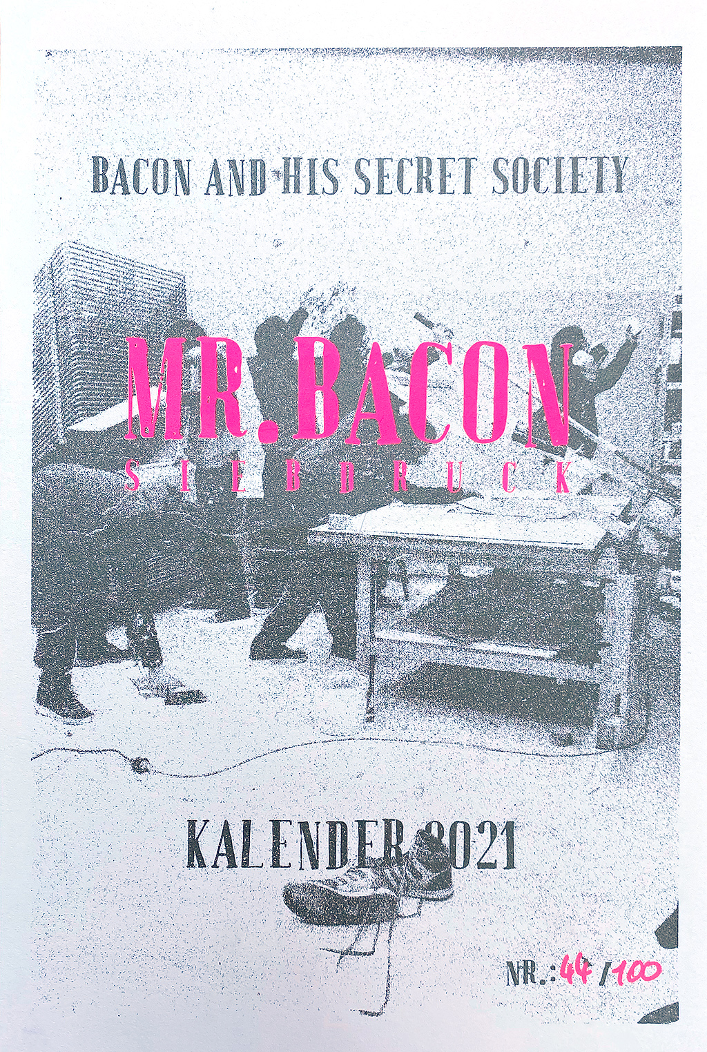 Kalender 'Mr. Bacon and his Secret Society' aus dem Jahr 2021.